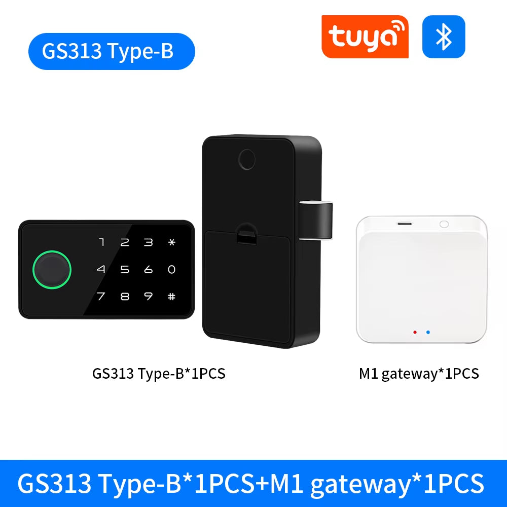 Tuya Smart Security Protection Fingerprint Locks Baby Safety Cabinet Drawer Door Buckle Home Toilet Refrigerator Lock App Unlock