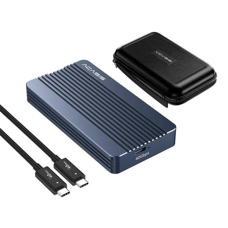 40Gbps SSD Case M.2 Nvme Enclosure for Macbook Ipad Pro 2500-3000MB/S Data Transfer Speed for Data Storage