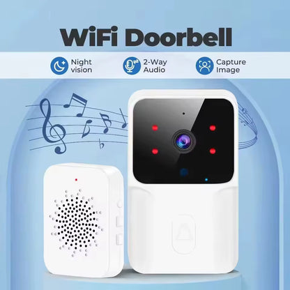 Wifi Video Doorbell Wireless Phone Two-Way Intercom System IR Night Vision Doorbell Smart Home Security Door Bell Camera Monitor
