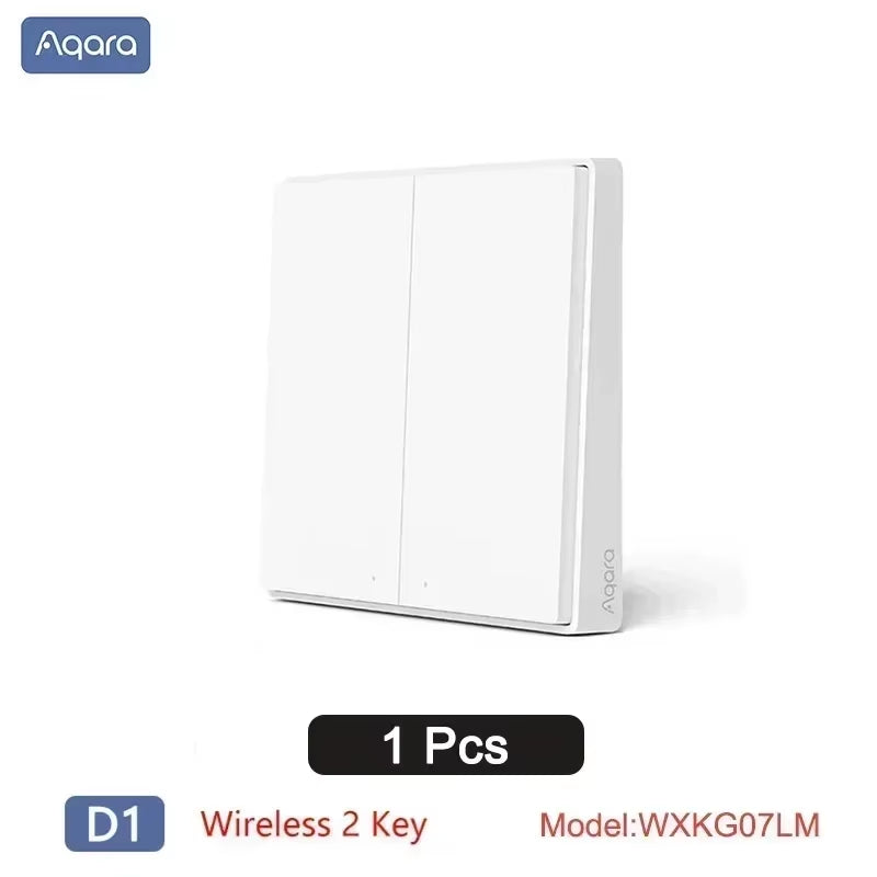 Smart Wall Wireless Switch D1 Zigbee Remote Control Key Light Switch Button for Mi Home Homekit APP