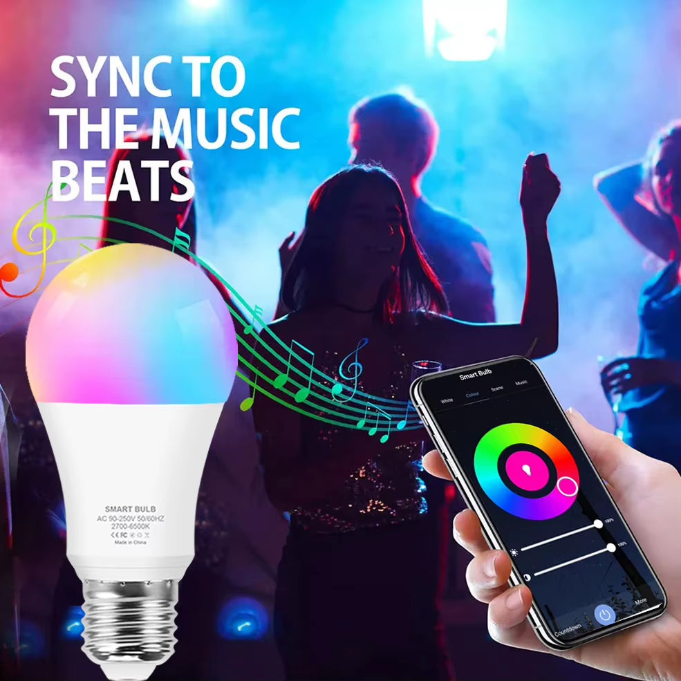 Transform Your Home with the 15W 18W E27 Zigbee Smart LED Bulb - RGB Dimmable, Works Seamlessly with Alexa and Google Home!