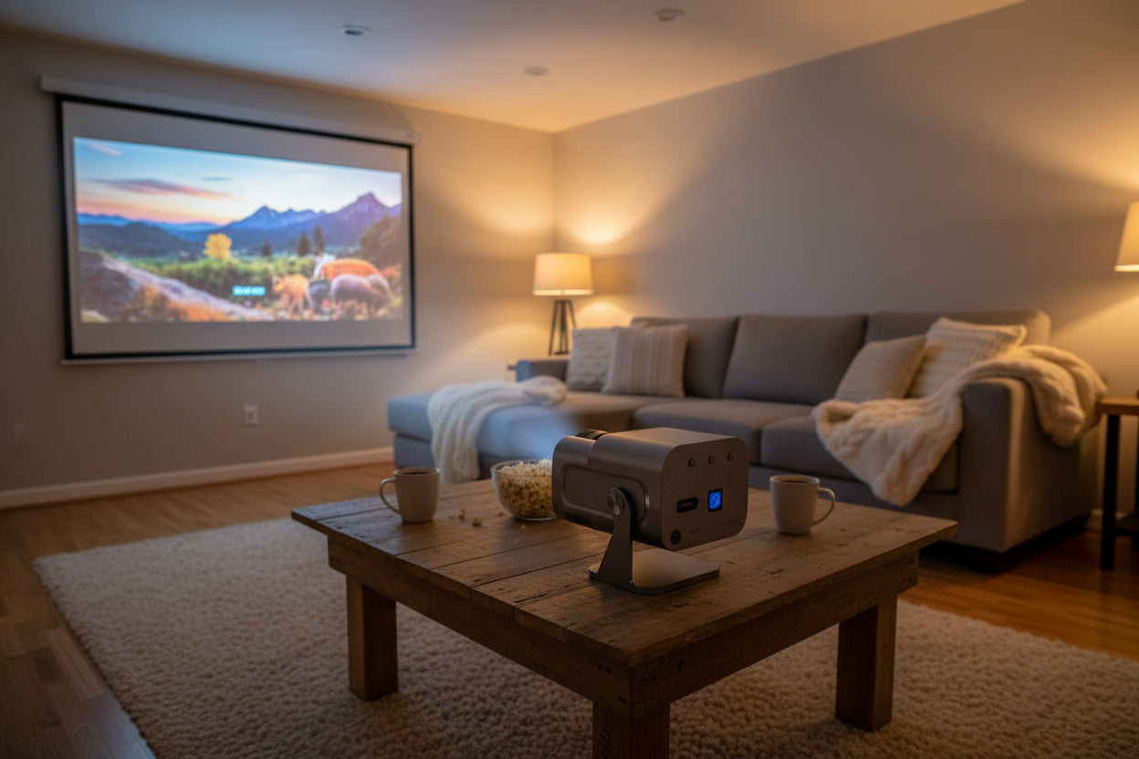 HY320 Mini Newly Native 720P Android 11 4K Projector 300ANSI 