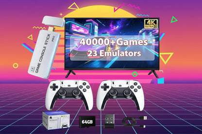 2026 New Video Retro Game Controller Console with 40,000+ Games & 26 Emulators