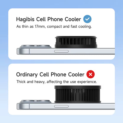 Magnetic Cell Phone Cooler Universal Cooling Fan Mobile Phone Radiator for Iphone 17 Pro Black Shark Gaming Live Stream