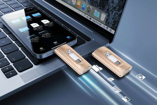PICRYU 3 in 1 Flash Drive | High Speed USB 3.0 Memory Storage |Iphones/Android/Pc