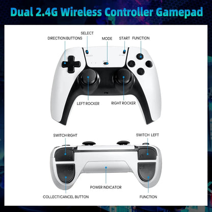 2026 New Video Retro Game Controller Console with 40,000+ Games & 26 Emulators