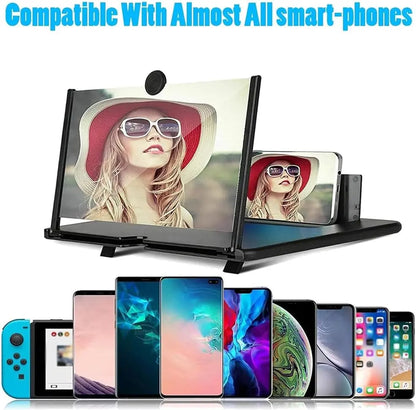 3D HD Mobile Magnifier Projector Screen for Movies,Videos-Supports All Smartphones 