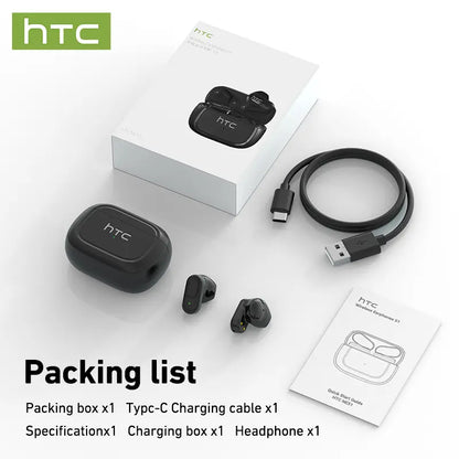 HTC NE51 Wireless Earbuds Bluetooth 6.0 Earphones 