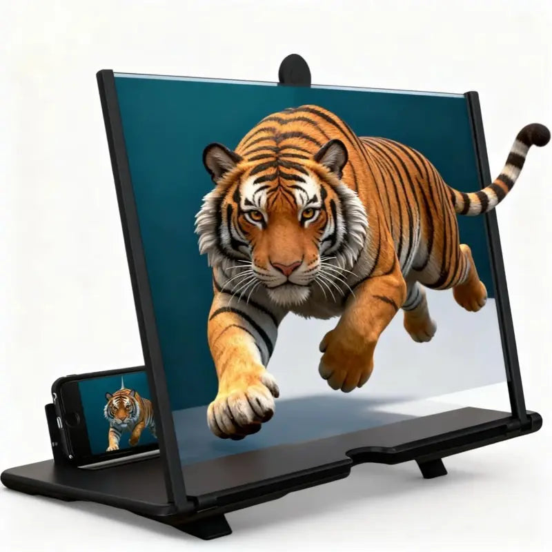 3D HD Mobile Magnifier Projector Screen for Movies,Videos-Supports All Smartphones 