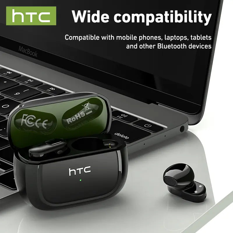 HTC NE51 Wireless Earbuds Bluetooth 6.0 Earphones 