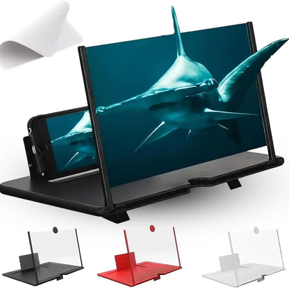 3D HD Mobile Magnifier Projector Screen for Movies,Videos-Supports All Smartphones 