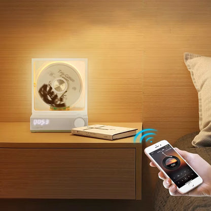 HOTT Retro Bluetooth CD Player - Stylish Portable Music Player for Home Audio