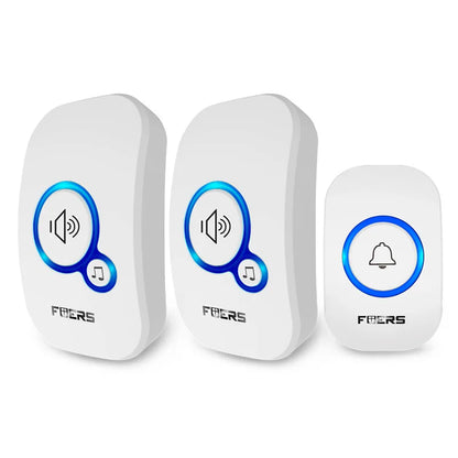 Wireless Doorbell Waterproof Welcome Chime Home Door Bell Intelligent 32 Songs Smart Alarm with Battery for Store Hotel