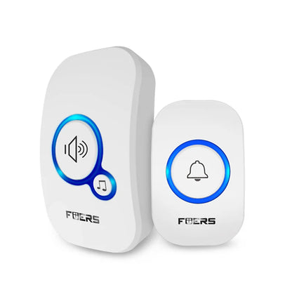 Wireless Doorbell Waterproof Welcome Chime Home Door Bell Intelligent 32 Songs Smart Alarm with Battery for Store Hotel