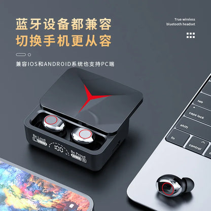 M90 Wireless Headphones TWS Bluetooth Touch Control Earphones Sport Earbuds Hifi Stereo Gaming Headset with Mic for Smartphone