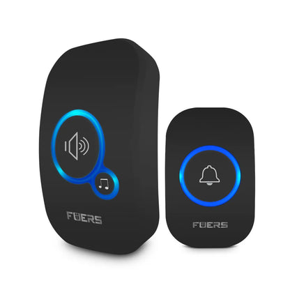 Wireless Doorbell Waterproof Welcome Chime Home Door Bell Intelligent 32 Songs Smart Alarm with Battery for Store Hotel