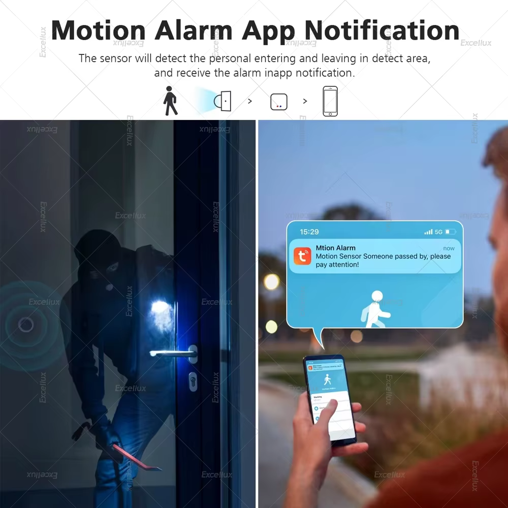 Zigbee smart motion sensor PIR detector for home security
