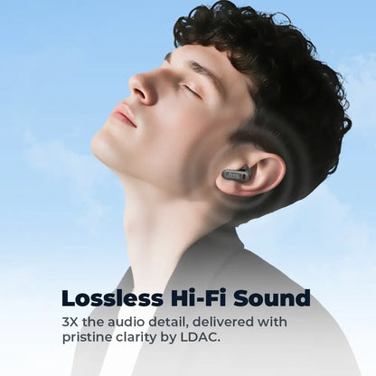 Experience High Fidelity Sound with HTC NE20 Bluetooth 6.0 Earphones - Waterproof, LED Display, and Built-In Microphone for Office, Sports, Study, and Audio Calls