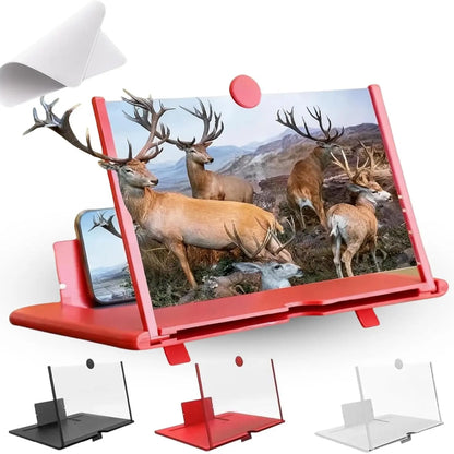 3D HD Mobile Magnifier Projector Screen for Movies,Videos-Supports All Smartphones 