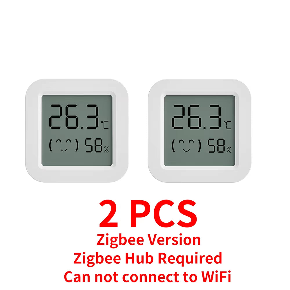 Tuya Temperature Humidity Sensor Mini LCD Digital Display Compatible with Bluetooth APP Remote Control Thermometer Hygrometer