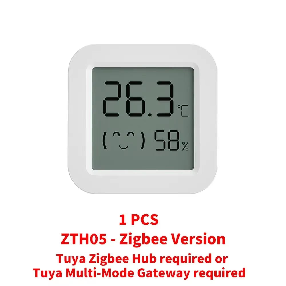 Tuya Temperature Humidity Sensor Mini LCD Digital Display Compatible with Bluetooth APP Remote Control Thermometer Hygrometer