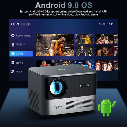 TDA6 Full HD Projector 1080P 2K 4K Video Home Theater Auto Focus 5G Wifi Android Projector TDA6W 3D Portable Proyector