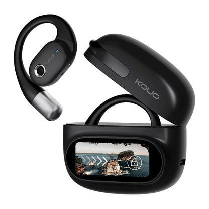Open Bluetooth Earphones 164 Languages Real Time Translator Headphones Wireless Earbuds for Travel Learning Sports Gaming