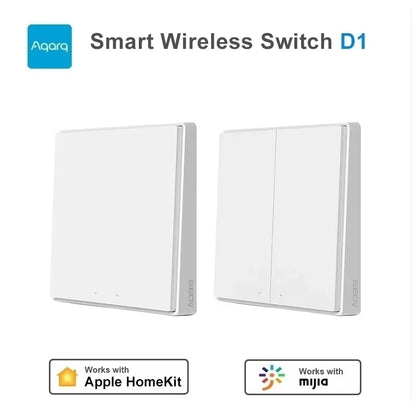 Smart Wall Wireless Switch D1 Zigbee Remote Control Key Light Switch Button for Mi Home Homekit APP