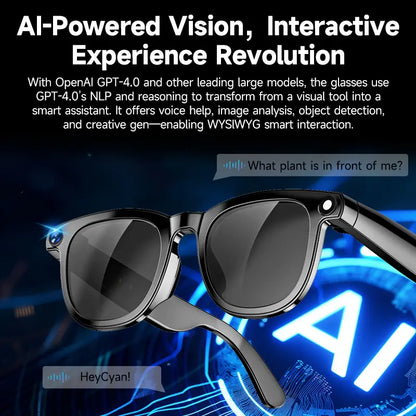 HIRO Smart AI Camera Glasses with 8MP Resolution 