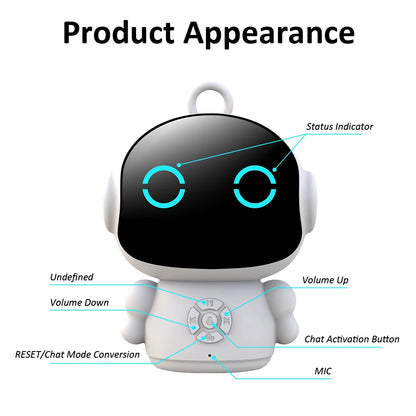 Tuya Smart AI Robot Wifi Early Education Toys for Children Speech Recognition & Voice Interactive Educational Learning Machine