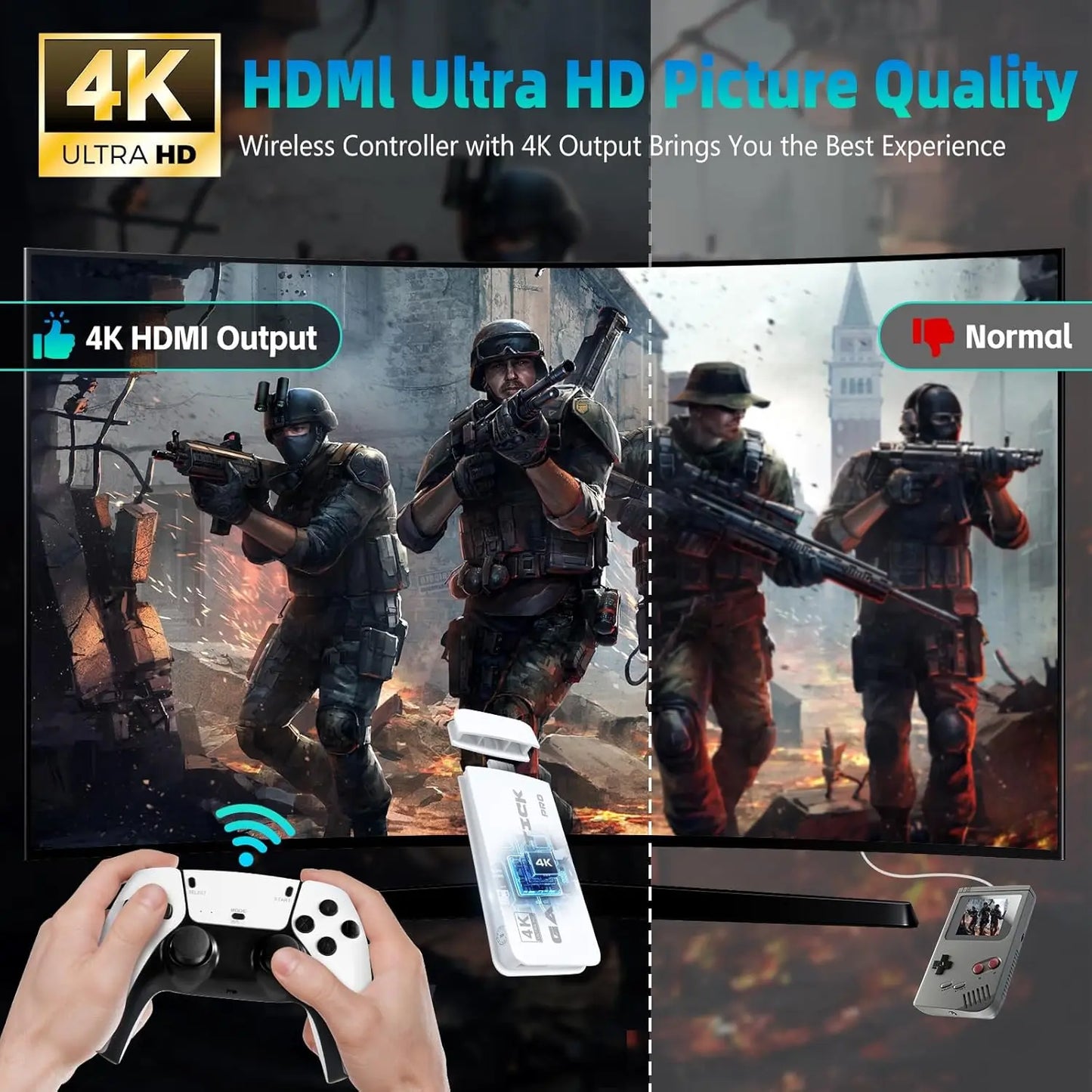 2026 New Video Retro Game Controller Console with 40,000+ Games & 26 Emulators